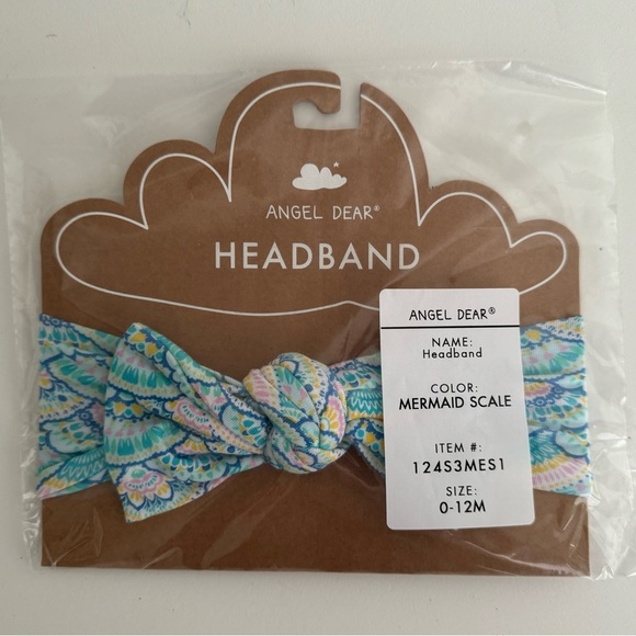 Angel Dear Headband Mermaid Scale Size 0-12 Months NWT - Picture 2 of 3